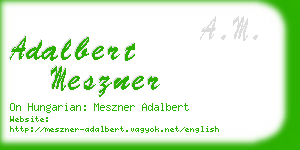 adalbert meszner business card